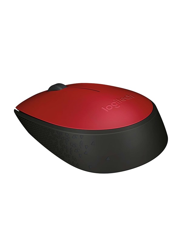 Logitech M171 Wireless - Mus - Optisk - 3 knapper - Rød