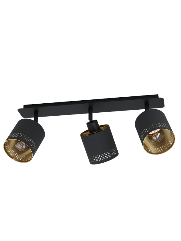 EGLO ESTEPERRA spot rail 3L black/gold