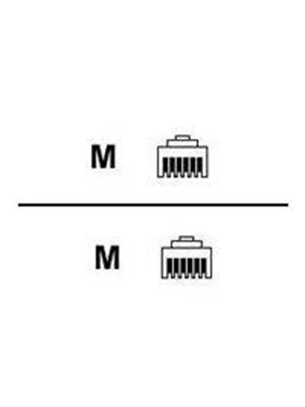 EFB NORDIC EFB-Elektronik network cable - 1 m - black - Svart - 1m