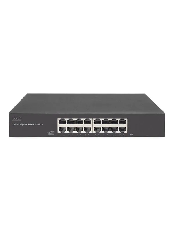 DIGITUS - switch - 16 ports - unmanaged - rack-mountable