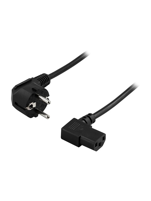Deltaco DEL-109B - power cable - power CEE 7/7 to power IEC 60320 C13 - 20 cm