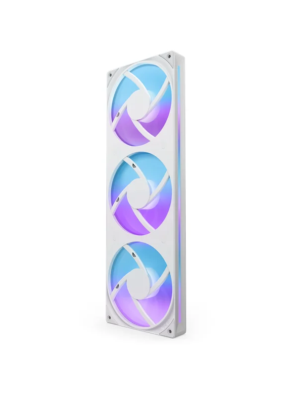 NZXT F360 RGB CORE UNIBODY - 360mm - Kabinettvifte - Hvit - 30 dBA