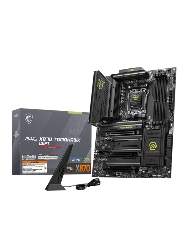 MSI MAG X870 TOMAHAWK WIFI Hovedkort - AMD X870 - AMD AM5 socket - DDR5 RAM - ATX