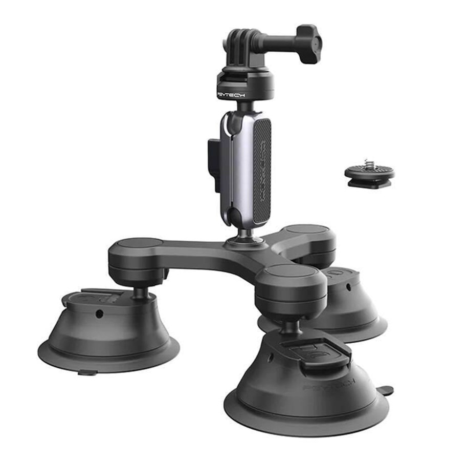 PGYTECH CapLock support system - suction mount - three-arm