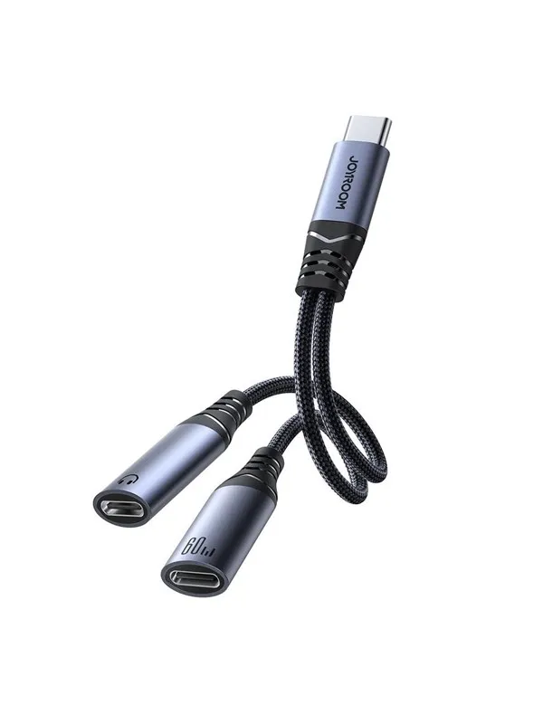 Joyroom  SY-C03 USB-C to 2x USB-C 2in1 DAC adapter - black