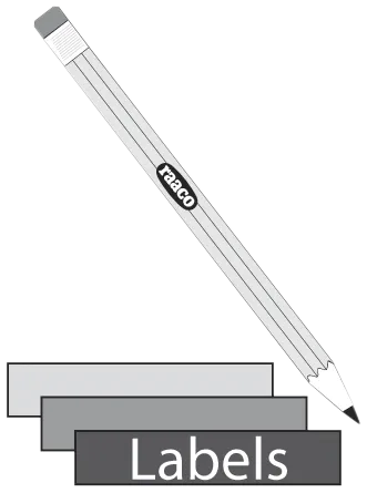 Etikett til hylle ks.26×104 hvit ps/12