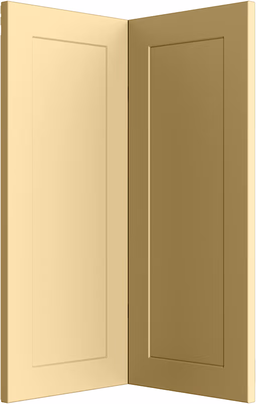 Epoq Canvas Dusty Yellow gulvhjørnedørfront