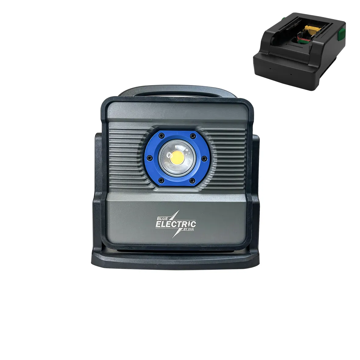 BLUE ELECTRIC +PlusLine hybrid arbejdslampe 40W inkl. adapter