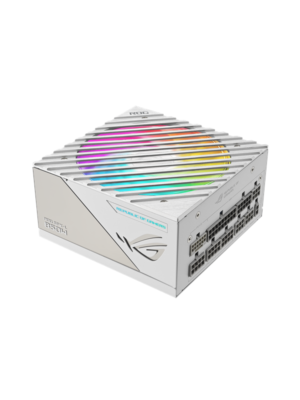 ASUS ROG Loki SFX-L 850 White Strømforsyning (PSU) - 850 Watt - 120 mm - ATX 3.0 - 80 Plus Platinum sertifisert