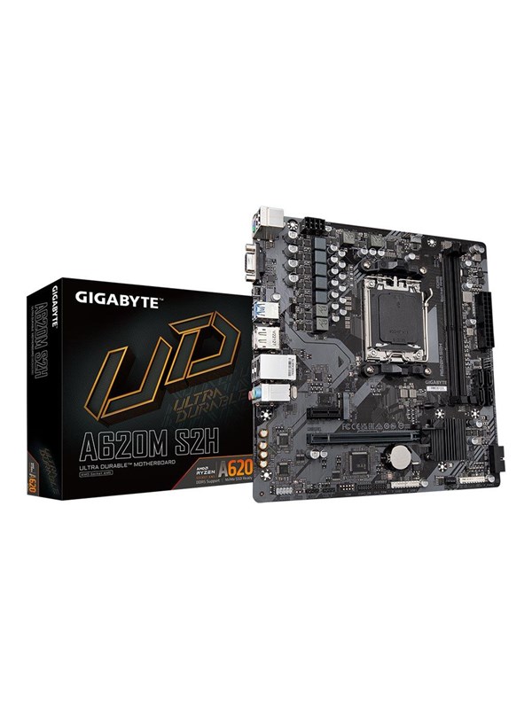 GIGABYTE A620M S2H Hovedkort - AMD A620 - AMD AM5 socket - DDR5 RAM - Micro-ATX