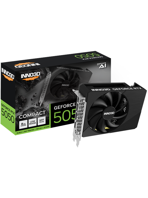 Inno3D GeForce RTX 5050 Compact - 8GB GDDR6 RAM - Grafikkort