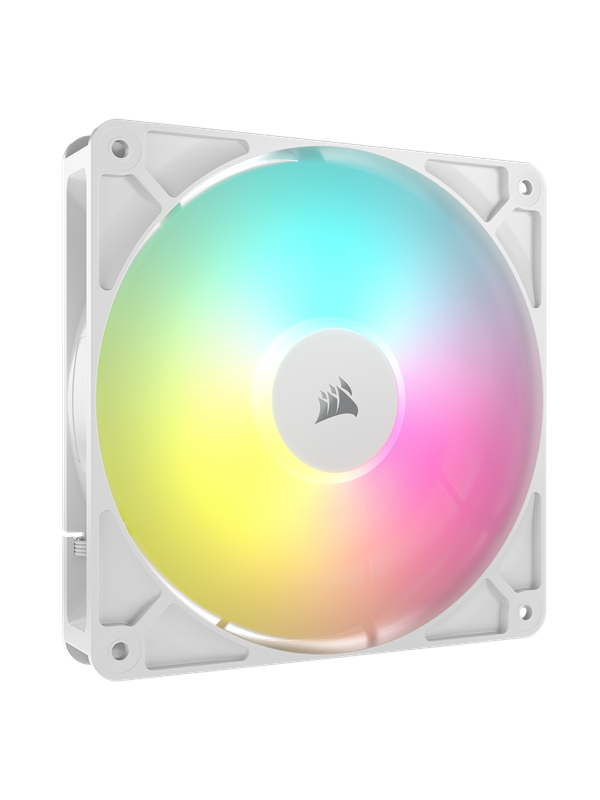 Corsair RS140 ARGB - Kabinettvifte - 140mm - Hvit med RGB-lys - 36 dBA