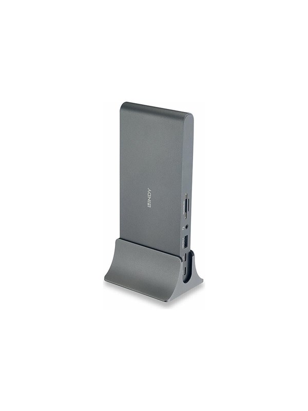 Lindy - docking station - USB-C 3.2 Gen 1 / Thunderbolt 3 / Thunderbolt 4 - HDMI 2 x DP - 1GbE