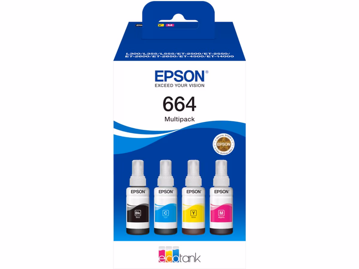 Epson Blekk 664 EcoTank Multipack