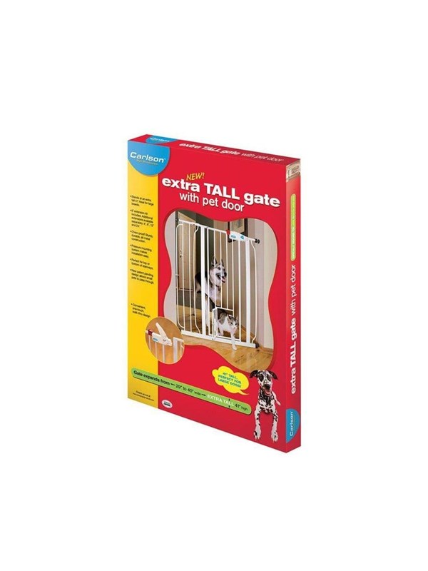 Carlson -  extra TALL gate with pet door 104x74-99CM