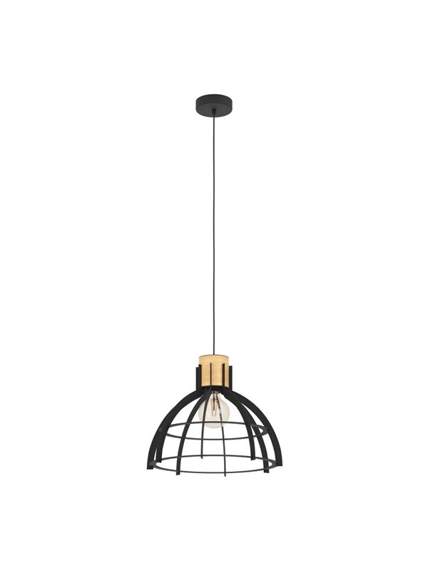 EGLO STILLINGTON PENDEL E27 SVART/TRE