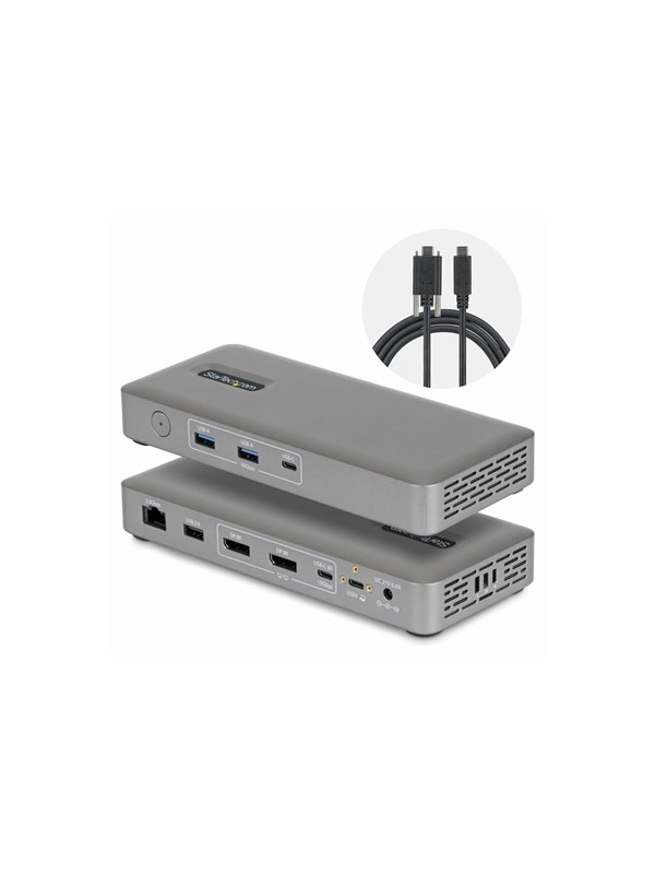 StarTech.com Startech - docking station - USB4 / Thunderbolt 4 / Thunderbolt 5 - 2 x DP - 1GbE 2.5GbE