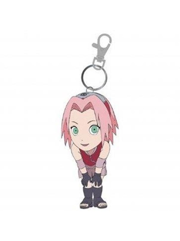 Innex - Naruto Shippuden - Soft PVC Keychain - Chibi Sakura - Nøkkelring