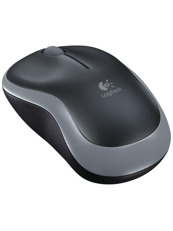 Logitech Wireless Mouse M185 - Mus - Optisk - 3 knapper - Grå