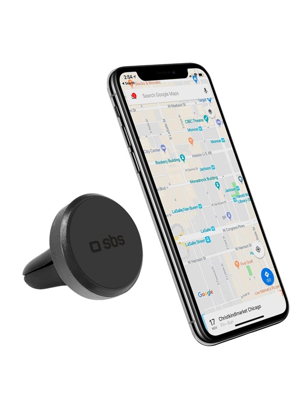 SBS TESUPPEASYMAGK smartphone holder magnetic for air vent - black