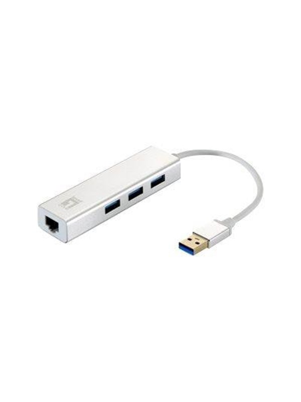 LevelOne USB-0503 - hub - 3 ports USB-hub - 3 porter - Hvit