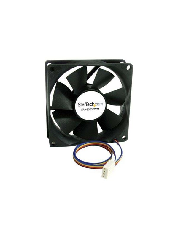 StarTech.com 80x25mm Computer Case Fan with PWM - Kabinettvifte - 80mm - Svart