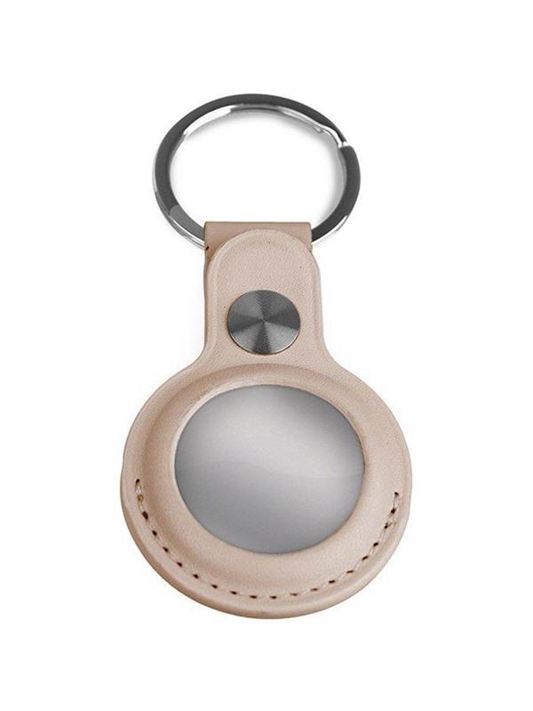 Light Solutions Airtag Key Ring - Leather - Grey