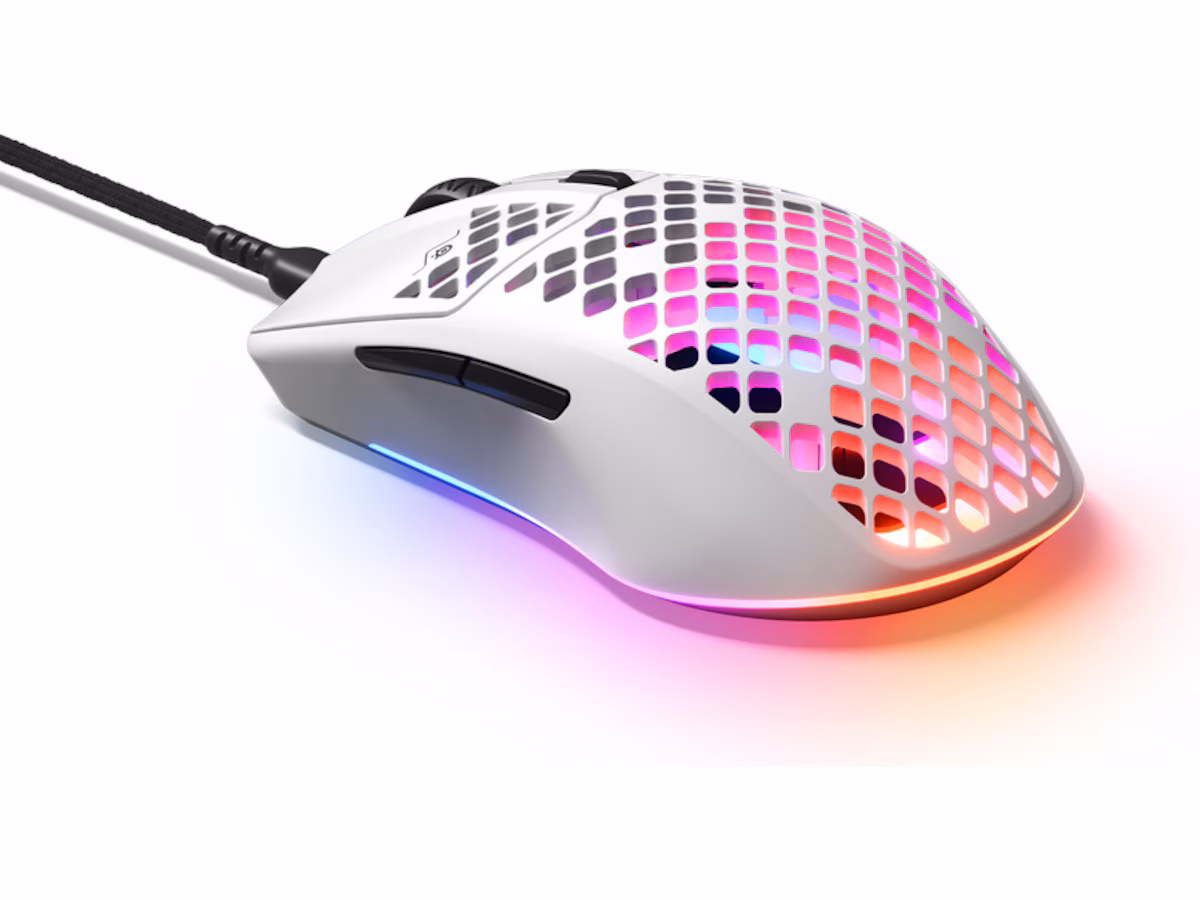 Steelseries Aerox 3 Gamingmus (hvit)