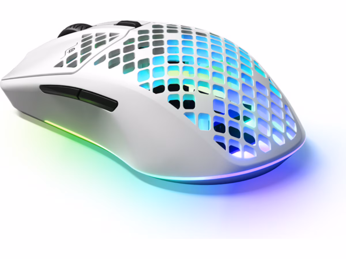 Steelseries Aerox 3 Trådløs Gamingmus (hvit)