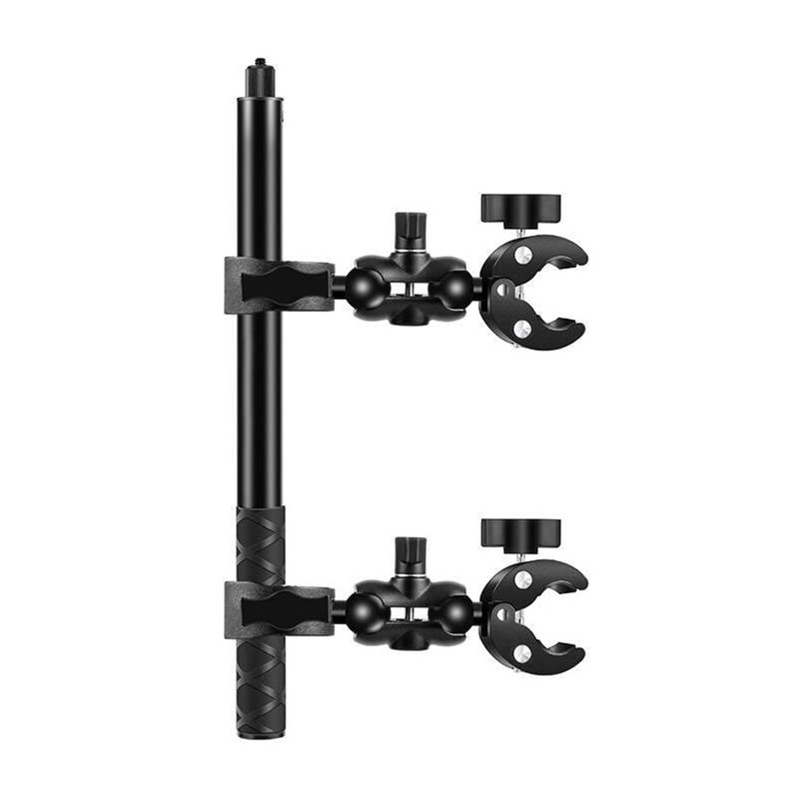 Puluz motorcycle/bicycle mount with two clamps and selfie holder 150 cm