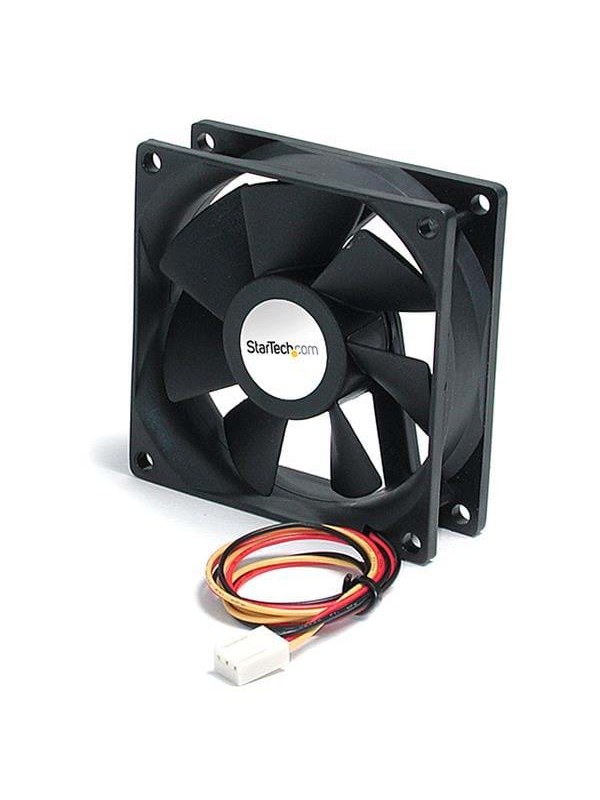 StarTech.com 92x25mm Ball Bearing Quiet Computer Case Fan w/ TX3 Connector - Kabinettvifte - 92mm - Svart