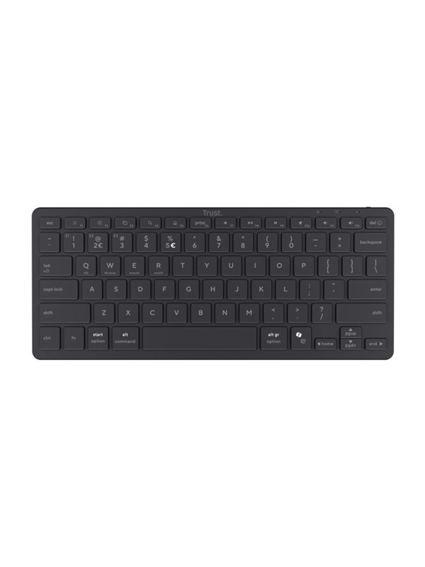 Trust NADO II MULTIDEVICE BT KEYBOARD ND - Tastatur - Nordisk - Svart