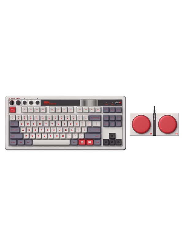 8BitDo Retro Mechanical Keyboard - N Edition - Tastatur - Engelsk (Storbritannia) - Grå
