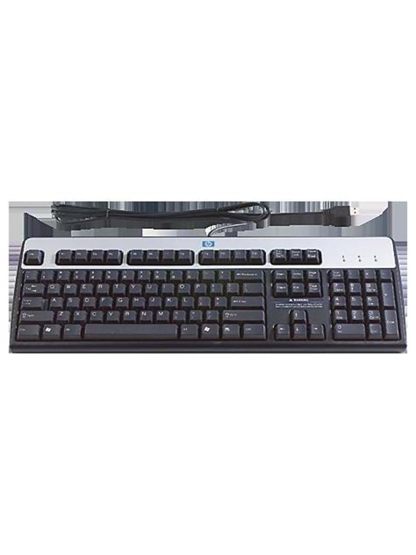 HP 2004 Standard Keyboard UK - Tastatur - Engelsk - Sølv