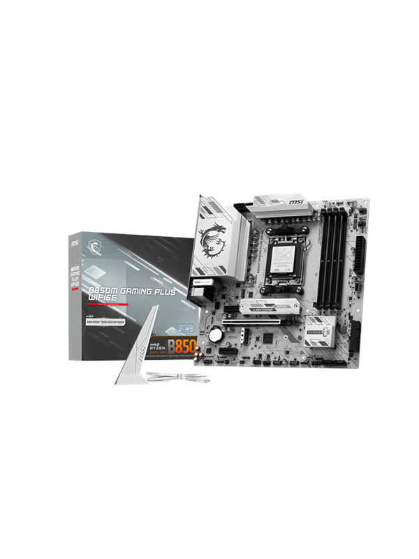 MSI B850M GAMING PLUS WIFI6E Hovedkort - AMD B850 - AMD AM5 socket - DDR5 RAM - Micro-ATX