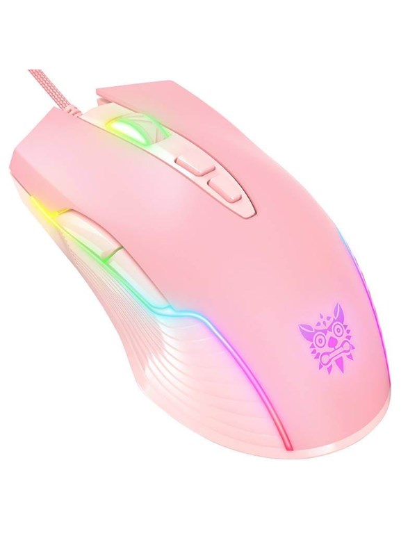 ONIKUMA CW905 Wired - Gaming mus - Optisk - 7 - Rosa med RGB