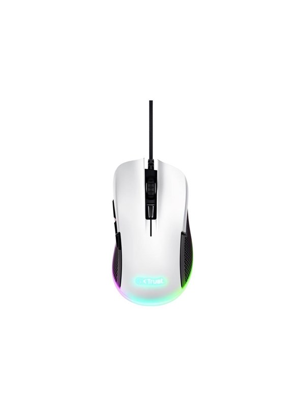 Trust GXT 922 Ybar - Gaming mus - Optisk - 6 - Hvit