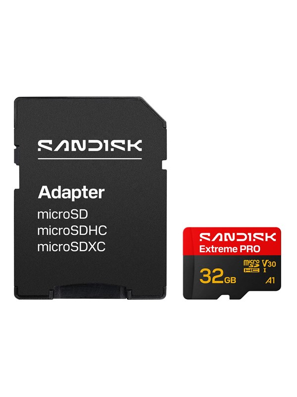SANDISK Extreme PRO microSD/SD - 100MB/s - 32GB
