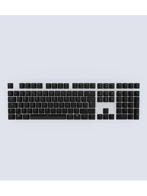 Wooting ABS ISO Keycaps - Tastehetter - Engelsk (Storbritannia) - Svart