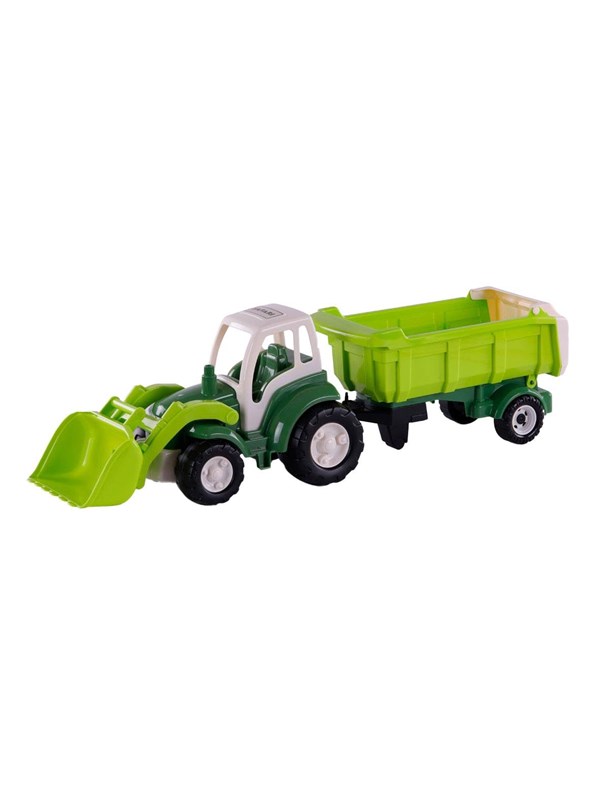 Cavallino Toys - Cavallino XL Tractor Green with Tipper Trailer 86.5cm