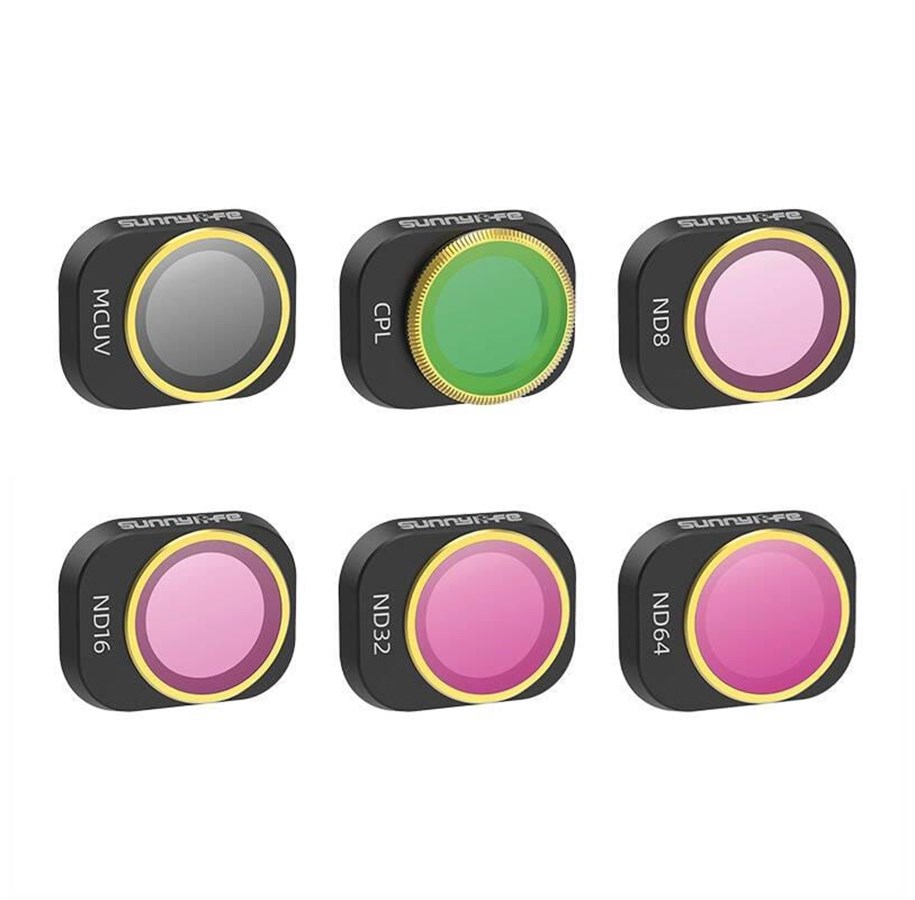 Sunnylife 6 Lens Filters MCUV CPL ND8/16/32/64 for DJI MINI 4 PRO