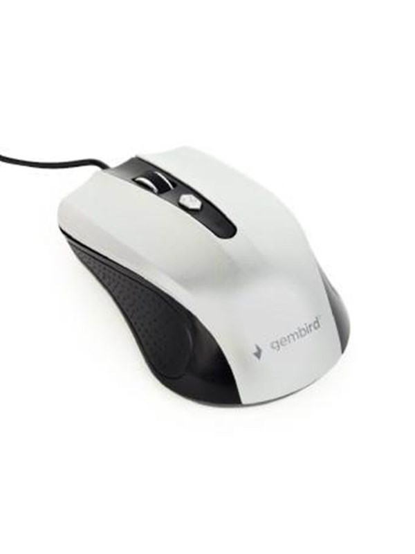 Gembird Wired optical mouse 4B-01 - Mus - Optisk - 4 - Sølv