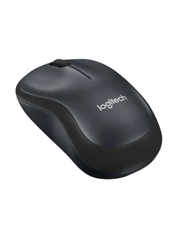 Logitech M220 Silent Wireless PC Mouse - Mus - Optisk - 3 knapper - Svart