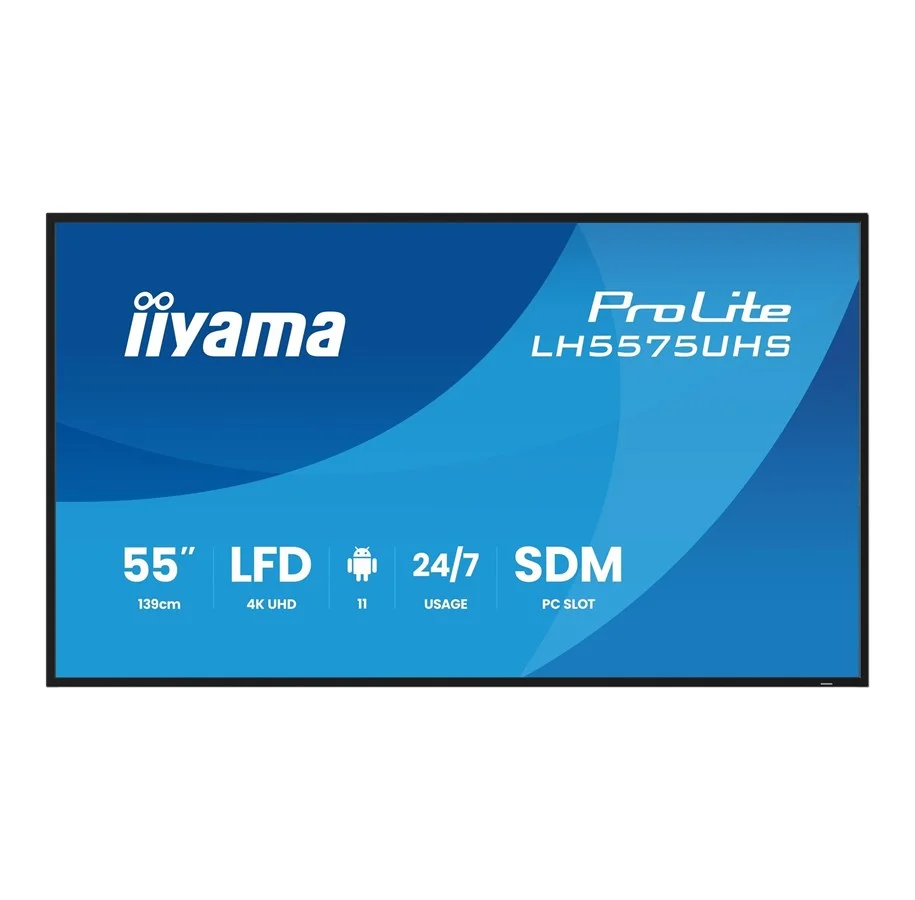 iiyama ProLite LH5575UHS-B2AG 55" Class (54.6" viewable) LED-backlit LCD display - 4K - for digital signage