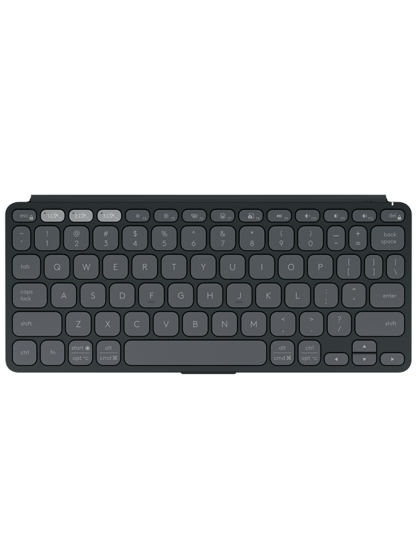 Logitech Keys-To-Go 2 Universal Portable Wireless Keyboard - Graphite - Tastatur - Nordisk - Svart