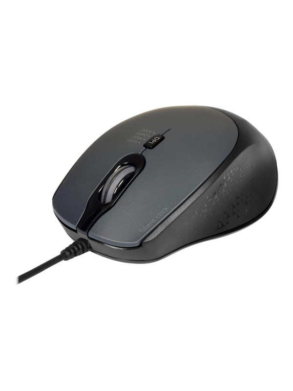 PORT Designs PORT Connect Professional SILENT - Mus - Optisk - 3 knapper - Svart