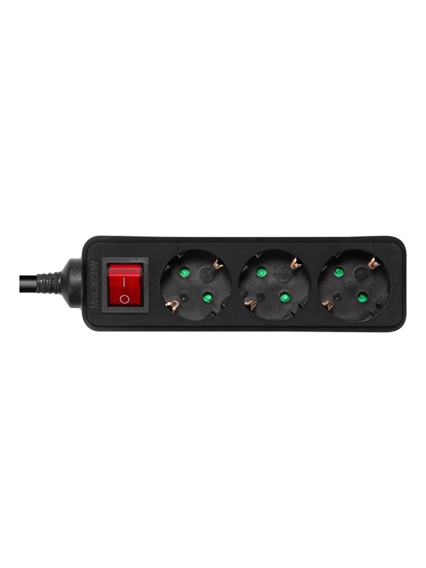 Deltaco GT-0361 Power Strip - 3 m