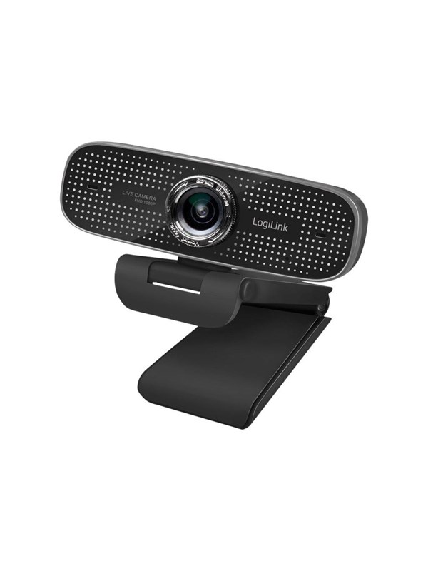 LogiLink Conference HD USB webcam 100° dual microphone manual focus