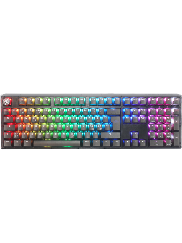Ducky One 3 - Aura Black Nordic - Fullsize - Gateron Baby Kangaroo- RGB - ND - Gamingtastatur - Nordisk - Svart
