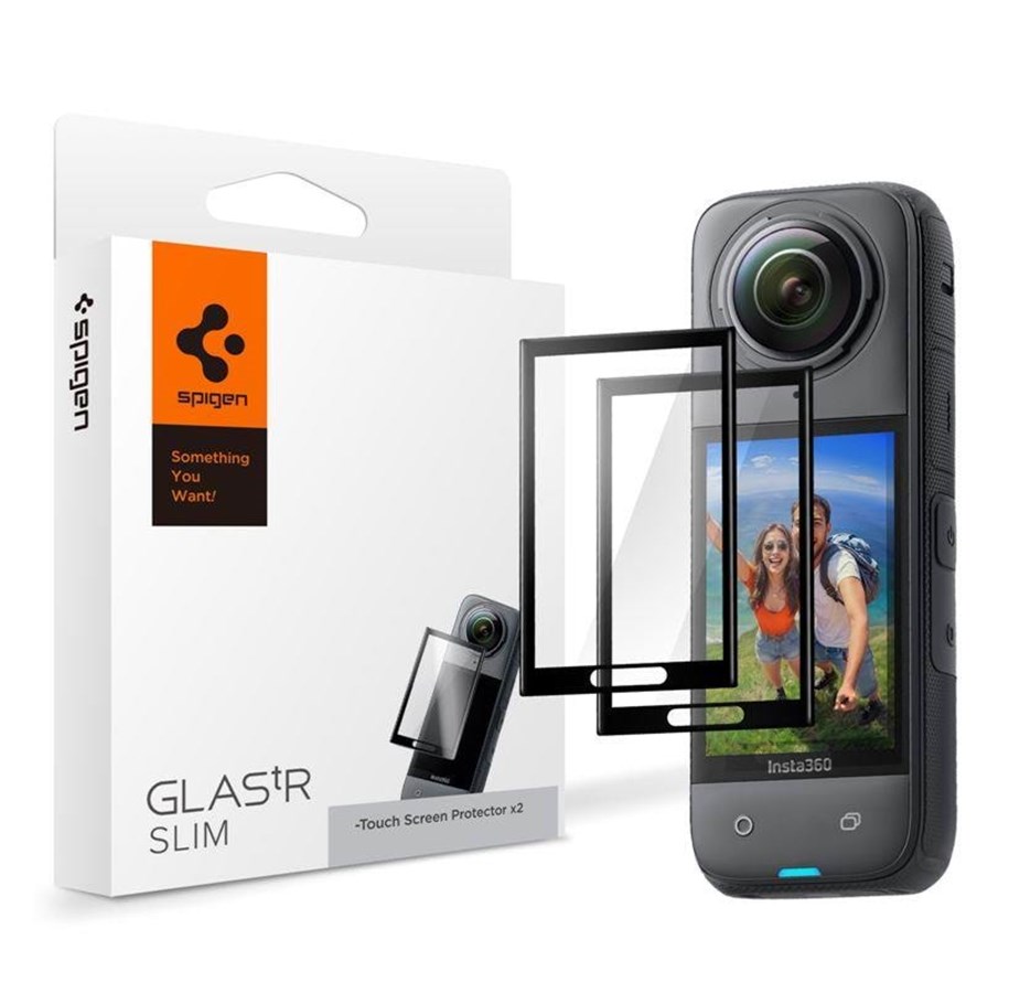 Spigen Glass tR SLIM S2P black - Insta 360 X4